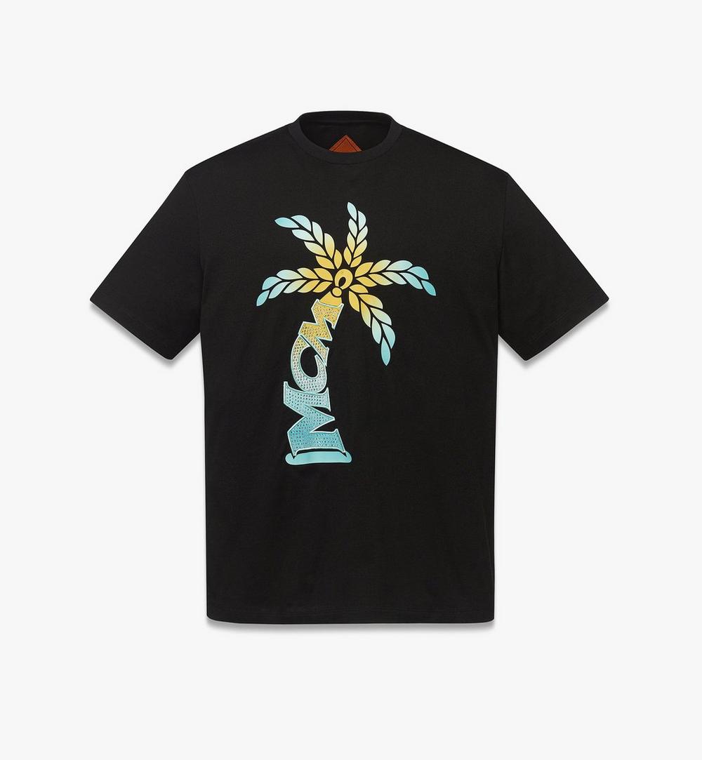 Gradation Palm Logo T-Shirt in Organic Cotton 1 Gradation Palm Logo T-Shirt in Organic Cotton 1
